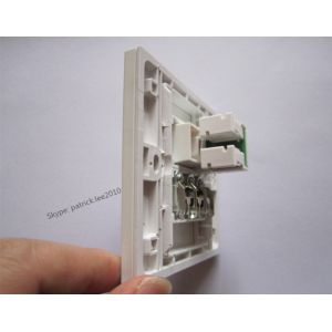 Brand New RJ45 + 3AV Audio And Video Socket Panel Easy Install Wall Plug For