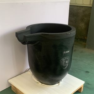 Cheap Specialized Spout Design Controlled Pouring In Silicon Carbide Graphite Crucible For Non Ferrous Metal Smelting for sale