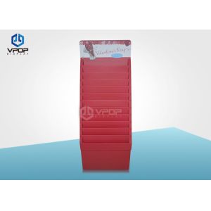 Red Festival POS Matt Lamination With 11 Tier for Greeting Cards Floor Display