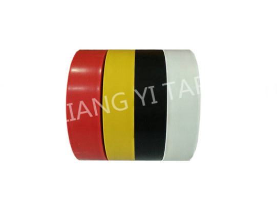 Flame Retardant Coloured Electrical Tape , Soft Polyvinyl Choride PVC Adhesive