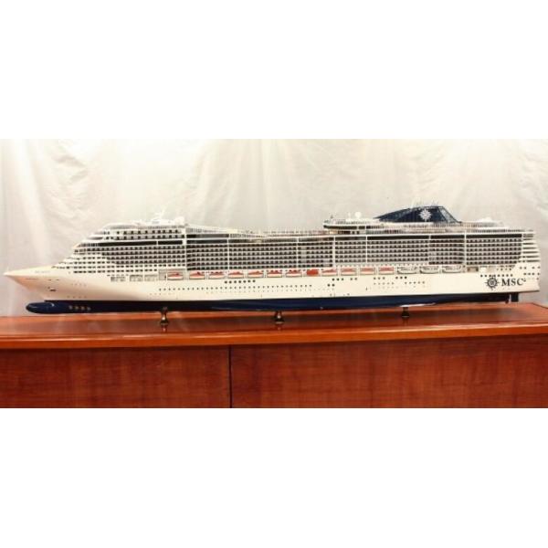 Quality Professional Reproduction MSC Divina Cruise Ship Models With Woodiness Hull Material wholesale