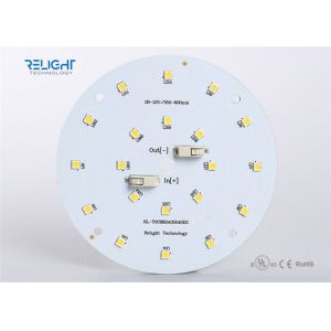 SMD 3528 10W round smd led pcb board , led lighting modules 6000K for panel