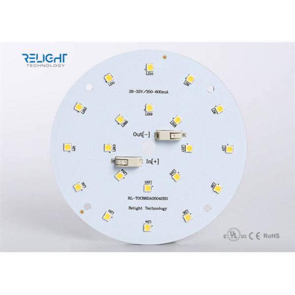 SMD 3528 10W round smd led pcb board , led lighting modules 6000K for panel