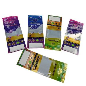 China Ziplock Zipper Doypack Plastic Bags Grabba Leaf Zipper Sachet Cigar Packaging Plastic Wrappers With Paper Display Box on sale