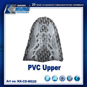 Customized Color PVC Shoes Upper / Oem Pvc Mesh Injection Sports Shoes Upper