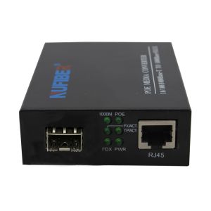Plug And Play Poe Powered Media Converter With SFP Slot