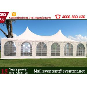 Adjustable Heavy Duty Tents White , High Peak Pole Tent For Large event party,