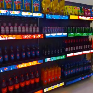 24V Supermarket Electronic Shelf Led Display Screen 480x60mm OEM