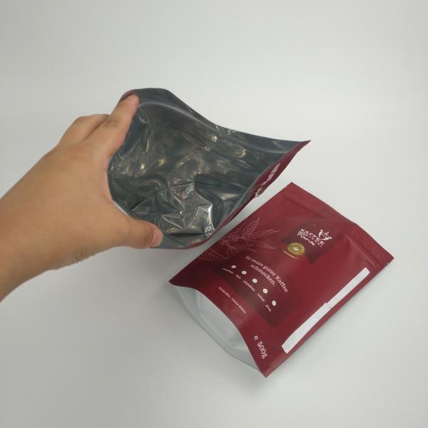 Stand Up Food Grade Packaging Coffee Bag Biodegradable Compostable 250g Coffee Bean Packaging Bags With Valve