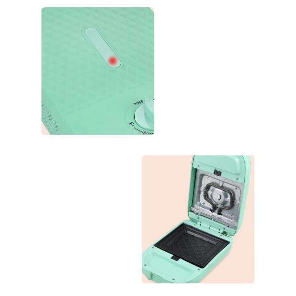 600w Electric Printing Sandwich Waffle Toaster Egg Microfiber 3 Plates Maker