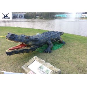 Zoo Park Decorative Crocodile Models Size 4 Meters Long / Customized / CE RoHS