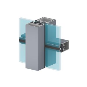 Heat Insulation  Aluminium Curtain Wall Profile  0.8-3.0mm Thickness