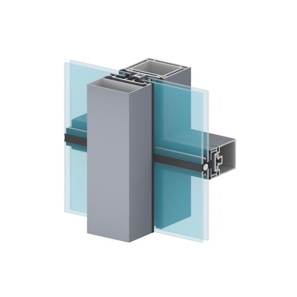 Quality Heat Insulation  Aluminium Curtain Wall Profile  0.8-3.0mm Thickness wholesale