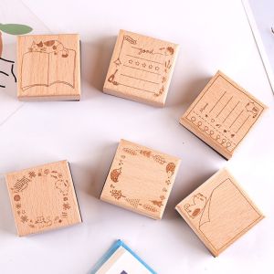 wooden printing stamp for child toy