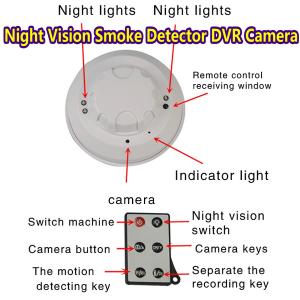 Cheap Remote Control Smoke Detector Covert Hidden Spy DVR Camera W/ Night Vision+Motion Detect for sale