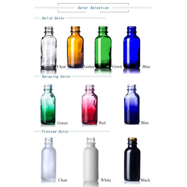 120Ml 250Ml 500Ml Empty Clear Glass Cosmetic Lotion Boston Round Spray Bottle