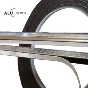 ABM LInsulating glass bendable aluminum spacer with butyl tape