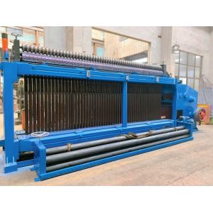 Double Twist 4*1m 88*122mm Gabion Mesh Machine 3.2mm Galvanized Wire 195m/h Mesh