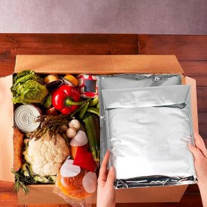 Silver Insulated Shipping Envelopes Metallic Insulated Foil Bag Self-Seal
