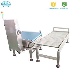 304 SS Conveyor Automatic Checkweigher Machine Pole Type Single Side