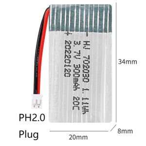 Modular Lithium RC Batteries Toys 300mAh Uninterruptible Power Supplies 3.7V