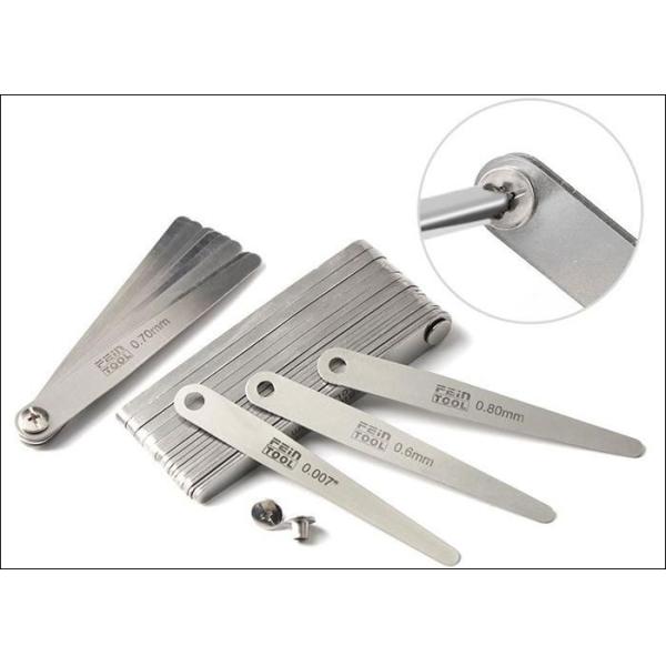 China 0.02mm To 1.00mm Tap 10-32 Blade Adjust Stainless Steel Feeler Gauge