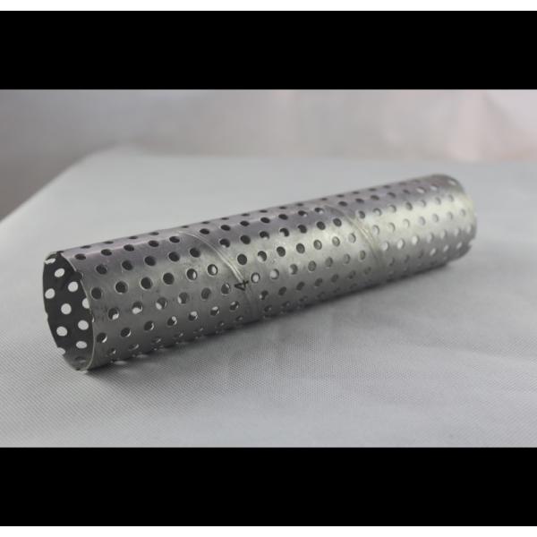 Quality Powder Coating Perforated Muffler Tubing With Length 5.8 Meters Industrial wholesale