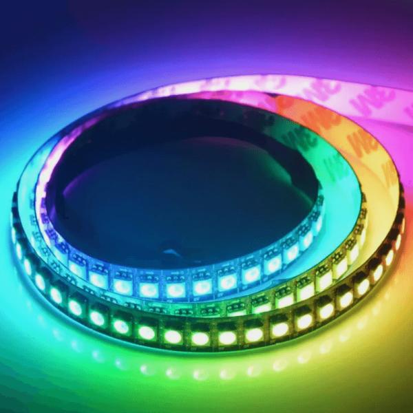 SMD 5050 APA102 DC 5V 144LED / M 43W Full Color Addressable Pixel RGB Flexible