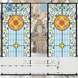 Building Decoration Mosaic Glass Panels Window Art with Metal Frame