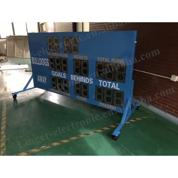 Customized AFL Led Cricket / Electronic Football Scoreboard In White Color