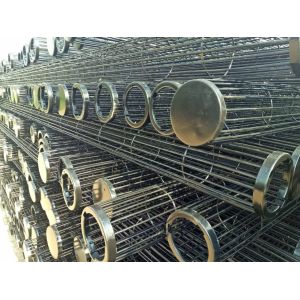 Zinc Galvanization Dust Filter Bag Cage 24 Vertical Wires ISO9001 2008 Certified