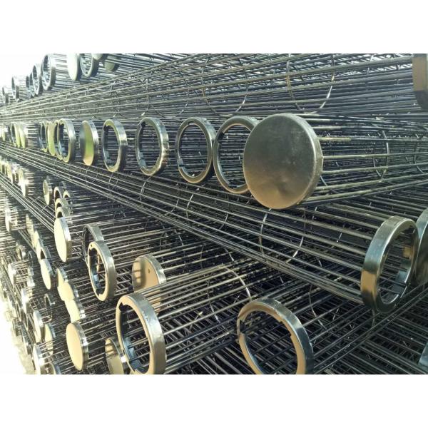 Zinc Galvanization Dust Filter Bag Cage 24 Vertical Wires ISO9001 2008 Certified
