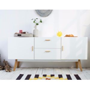 Customized Size Particle Board TV Stand With Double Storage 1200x450x450 mm