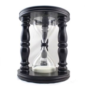8 Hour Sand Timer Hourglass Stool Wood Color Customized ODM