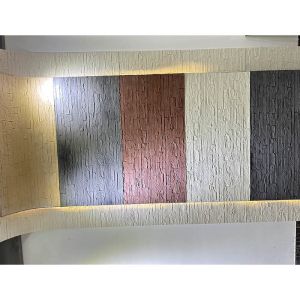 Malleable Clay Wall Cladding Customizable Patterns Natural Clay Finish Enhances