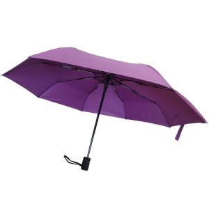 Windproof Pongee fabric Folding Mini Umbrella With Fiberglass Frame
