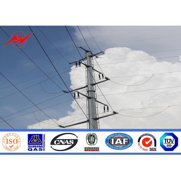 Quality Hot Dip Galvanized Tapered Power Steel Utility Pole For Powerful Projects wholesale