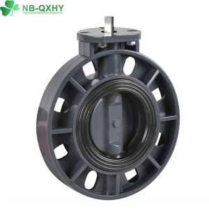 Normal Temperature and Low Pressure Industrial Plastic PVC Butterfly Valve with