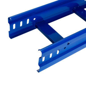China Side Rail Height 25mm 300mm Powder Coated Ventilated Type Cable Tray on sale
