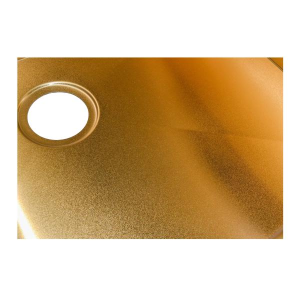 18 Gauge Flush In PVD Stainless Steel Sink Square Valve Drainer