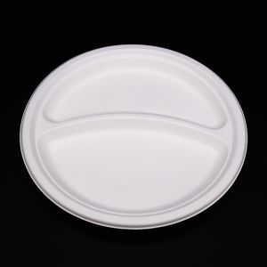 Factory direct bagasse paper plate biodegradable sugarcane bagasse plates 6-7-8