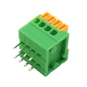 Narrow Spacing 2.54 mm Screwless PCB Spring Terminal Block 150V 4A