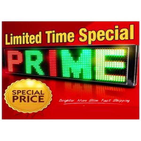 Aluminum Programmable Scrolling LED Sign Digital Signage Solution for Coffee /