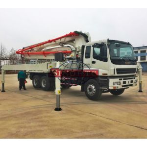 China 37m 39m Concrete Transport Truck LHD Drive Isuzu Chassis Schwing Pump Truck on sale