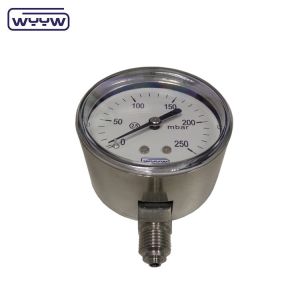2.5% Pressure Accuracy Capsule Pressure Gauge With Stainless Steel Case And