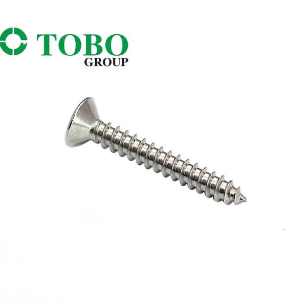 Quality DIN7983 Cross Recessed Countersunk Counter Sunk Flat Head Tapping Tack Chamfer Head Screws wholesale