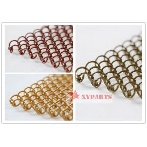 1.0mm Wire Architectural Metal Coil Curtain With Ceiling Mounted Track System