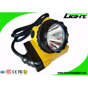 China Industrial Safety Corded Miners Cap Lamp 25000lux SOS 10.4Ah GL12-A High Brightness on sale