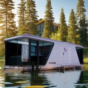 Polyurethane Foam Insulation Mobile Capsule Houses Easy And Fast PVC Floor