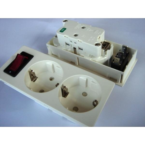 Quality Germany Double Electric Power Sockets Power Outlet With Switch Control wholesale